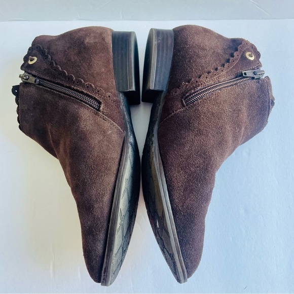 Jack Rogers Brown Suede Ankle Booties Size 7 - Picture 4 of 7